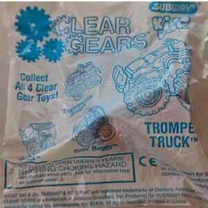 1997 Subway Clear Gears Tromper Truck New in Package